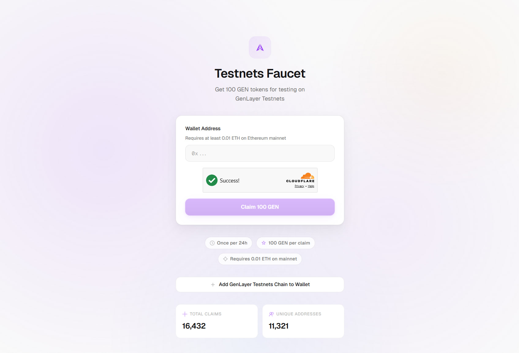Faucet: Test Tokens image 1