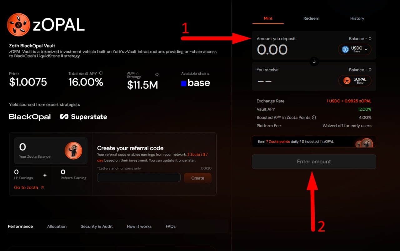 zOPAL Beta: Point Farming image 1