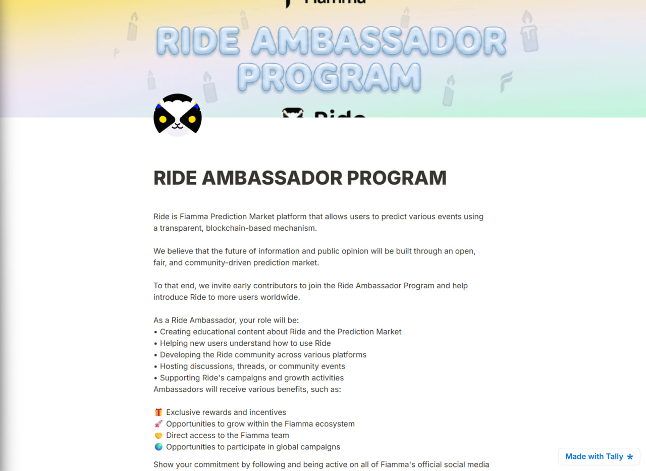 Ride Ambassador Program image 1