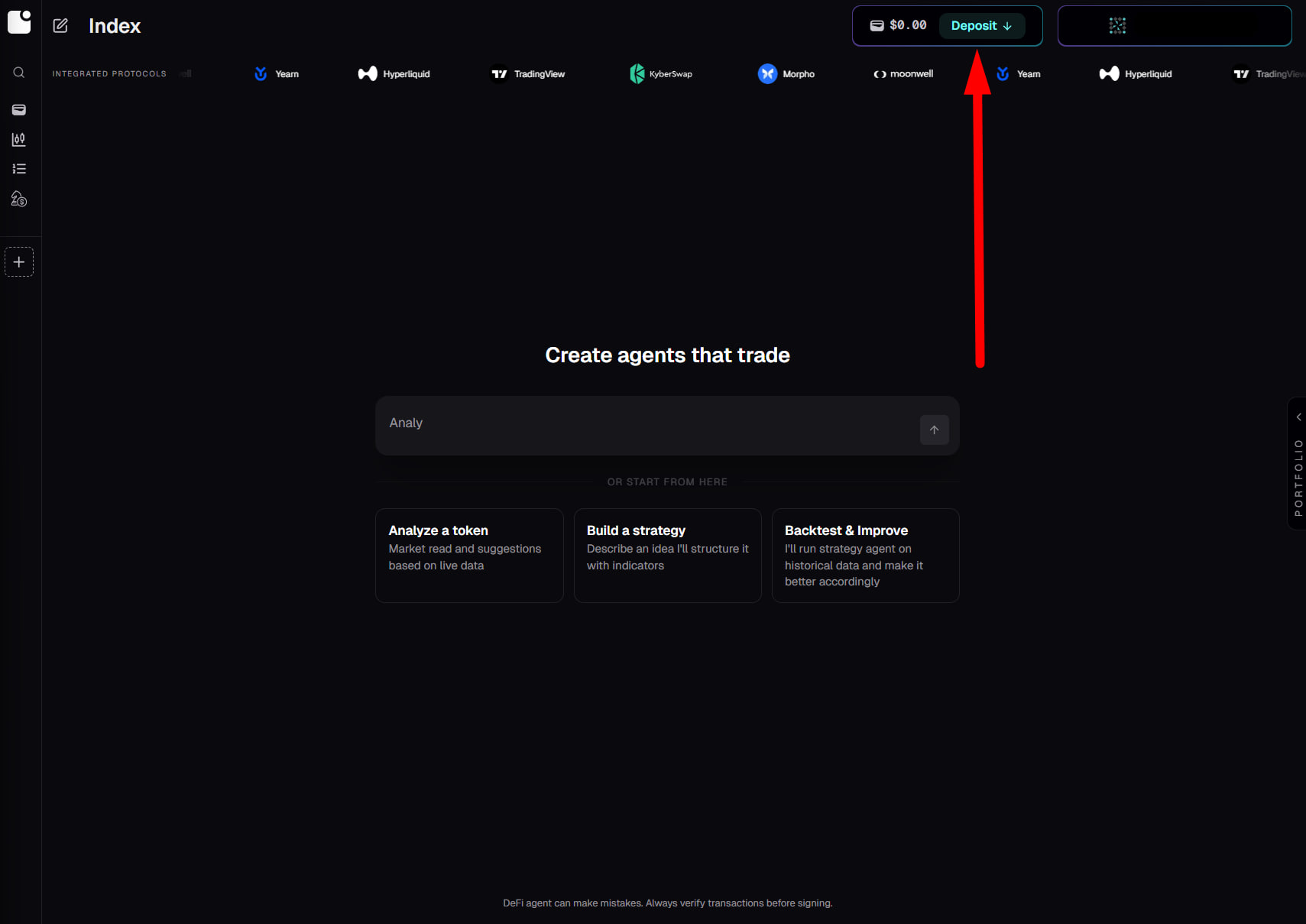 Index: Trading with Agent image 1