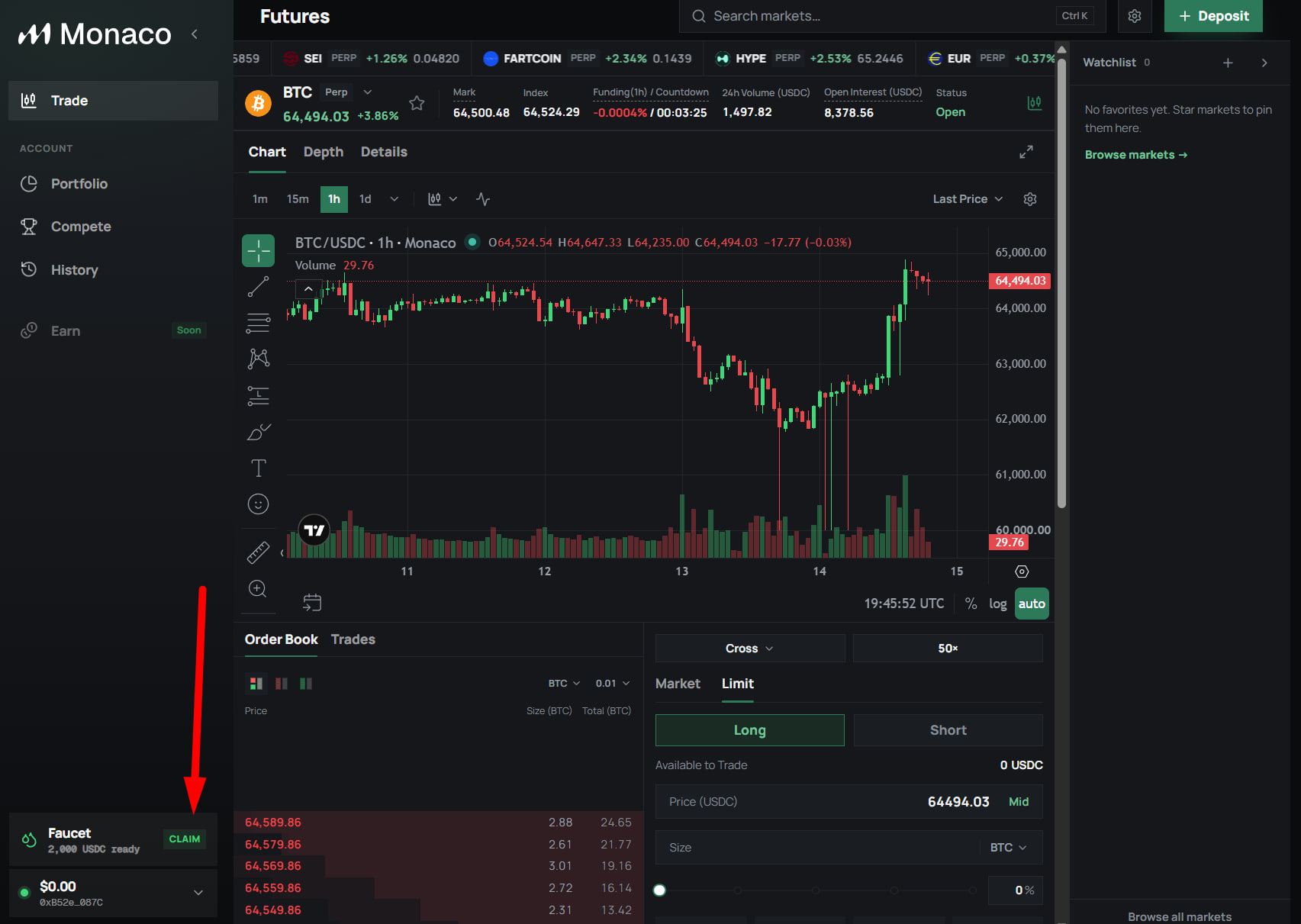 Monaco Futures (Testnet) image 2