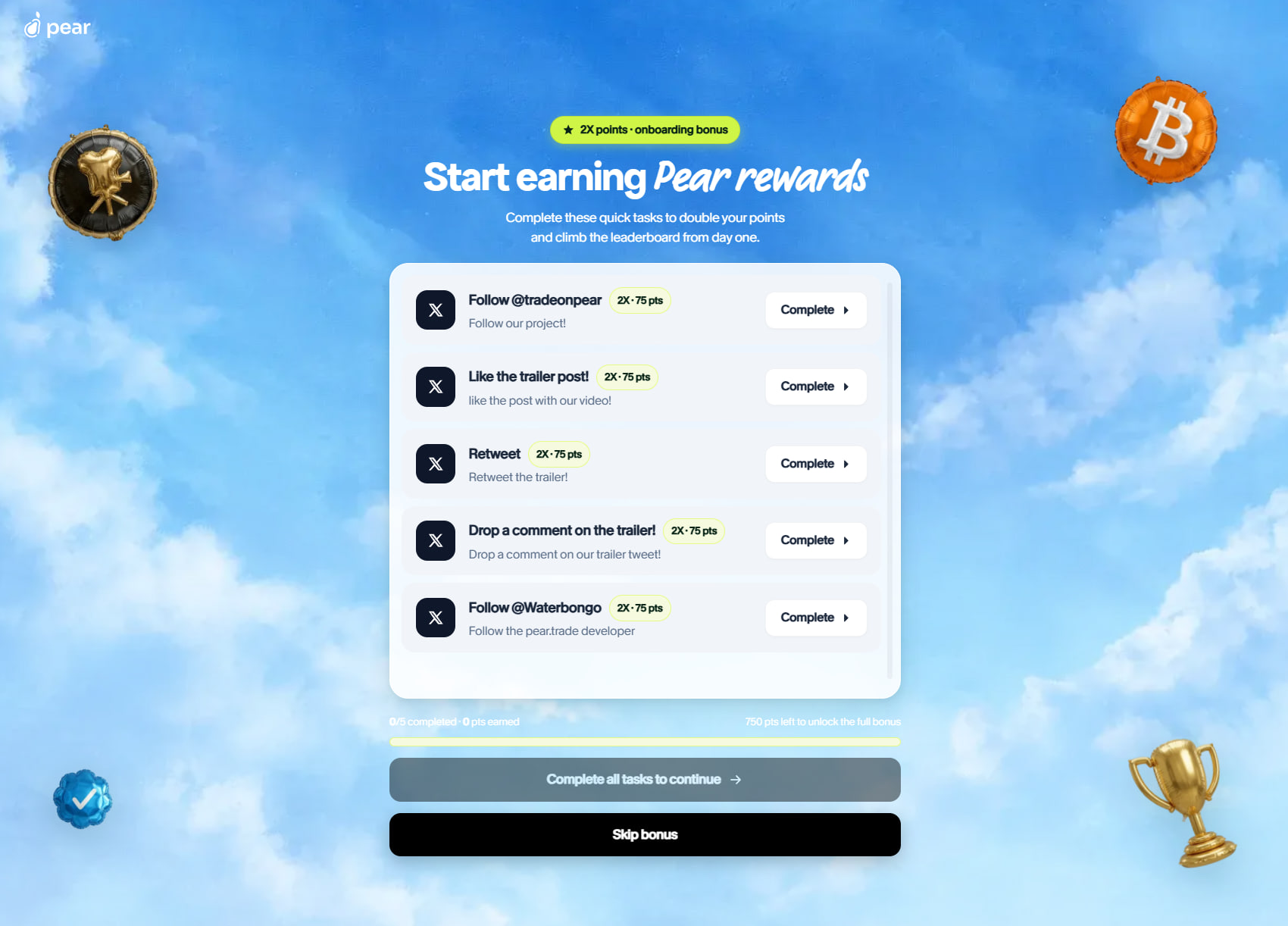 Points Farming & Waitlist image 1