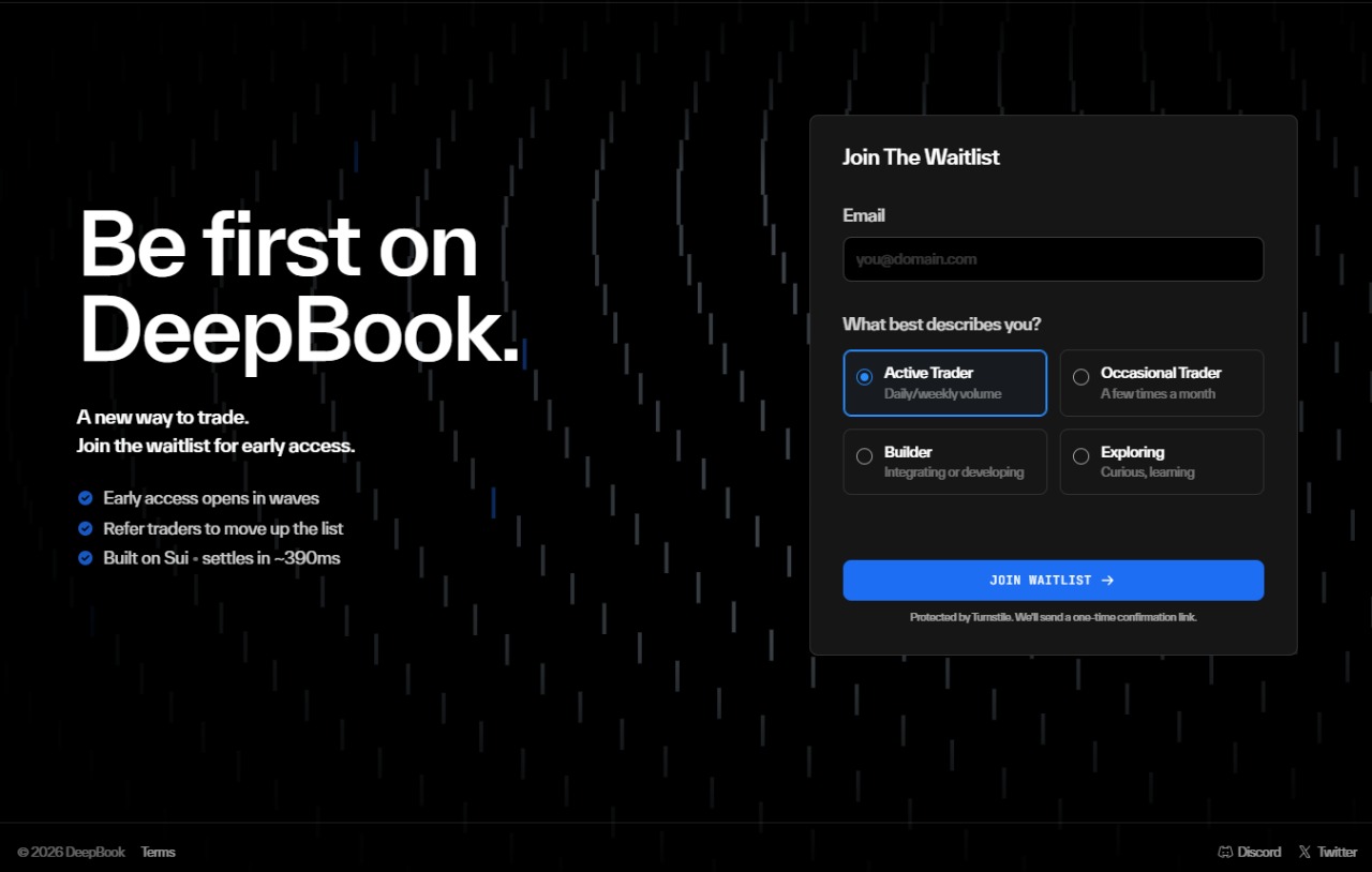DeepBook Waitlist image 1