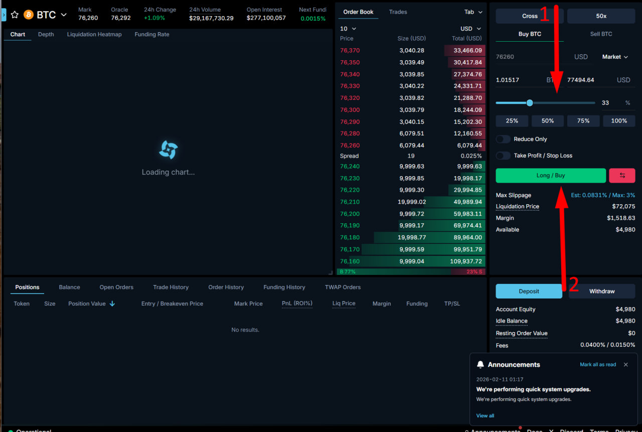 Vaults on Pacifica Testnet image 7