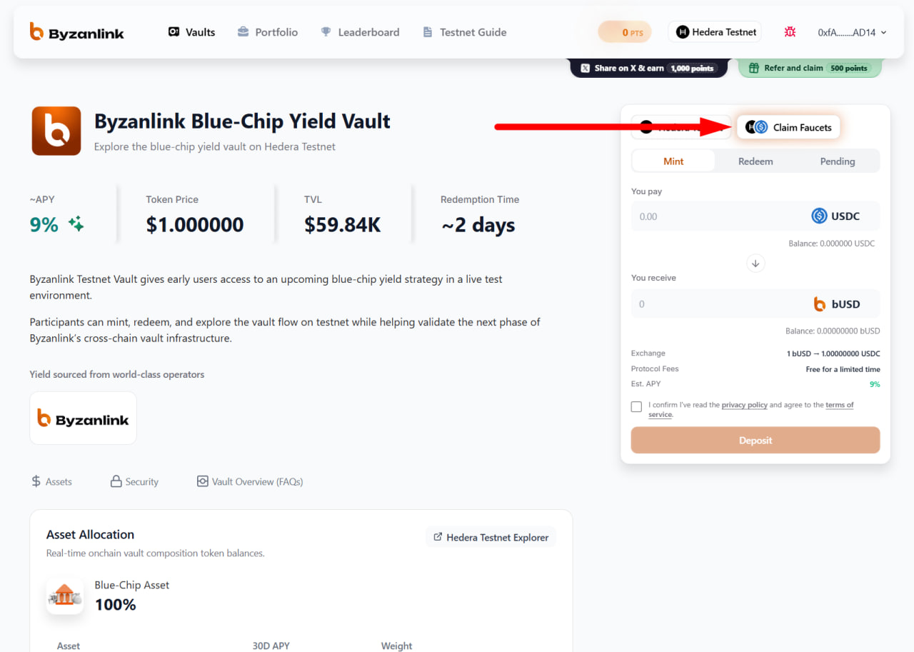 Testnet. Point Farming image 1