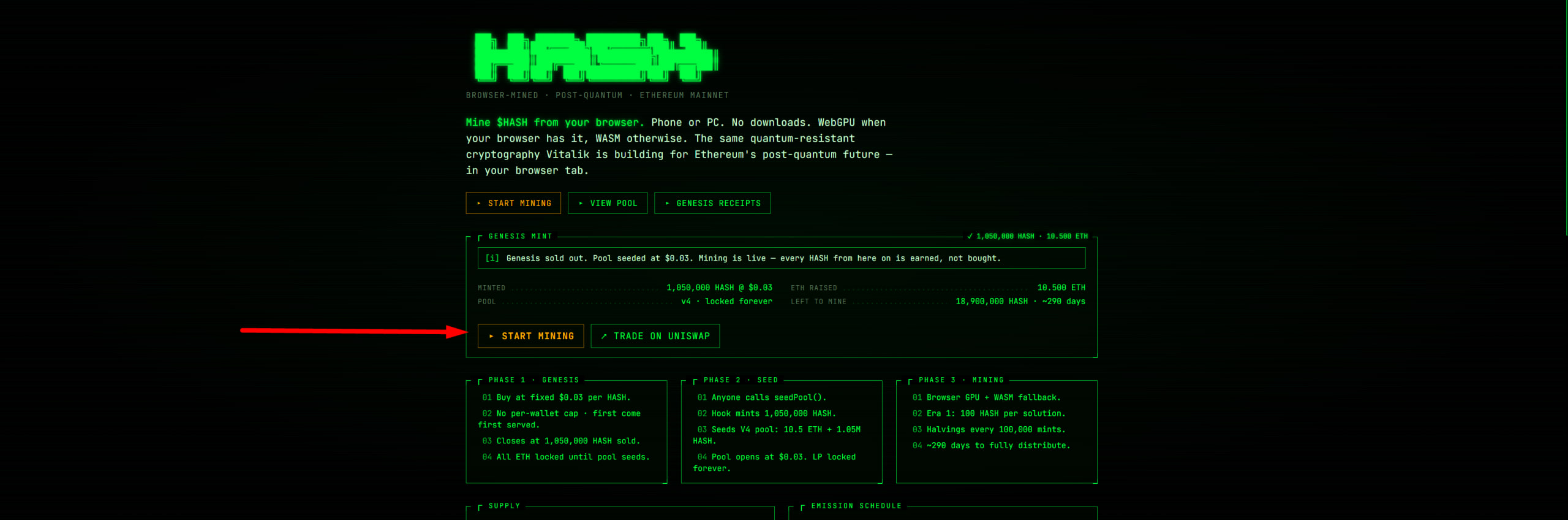Mining the $HASH Token image 1