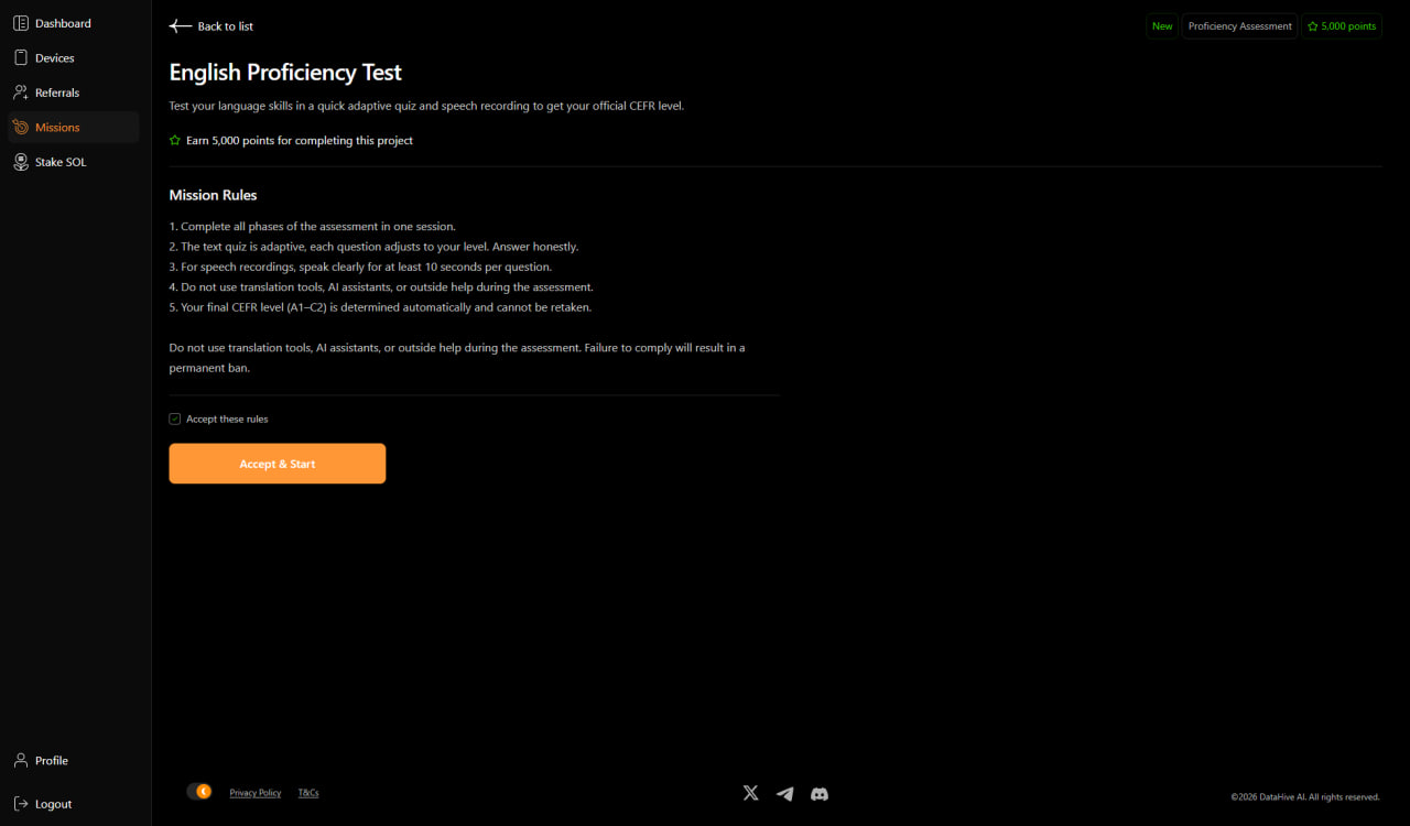 Mission: English Proficiency Test image 1
