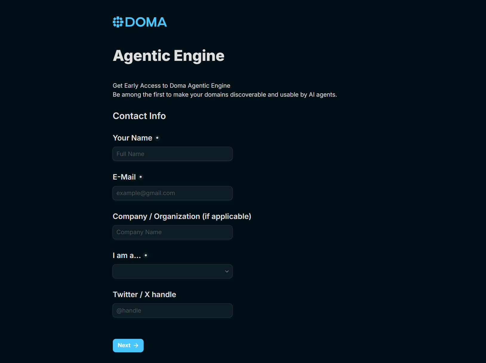 Doma Agentic Engine Waitlist image 1