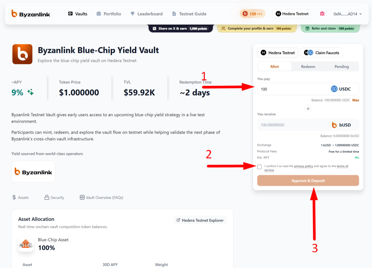 Testnet. Point Farming image 3