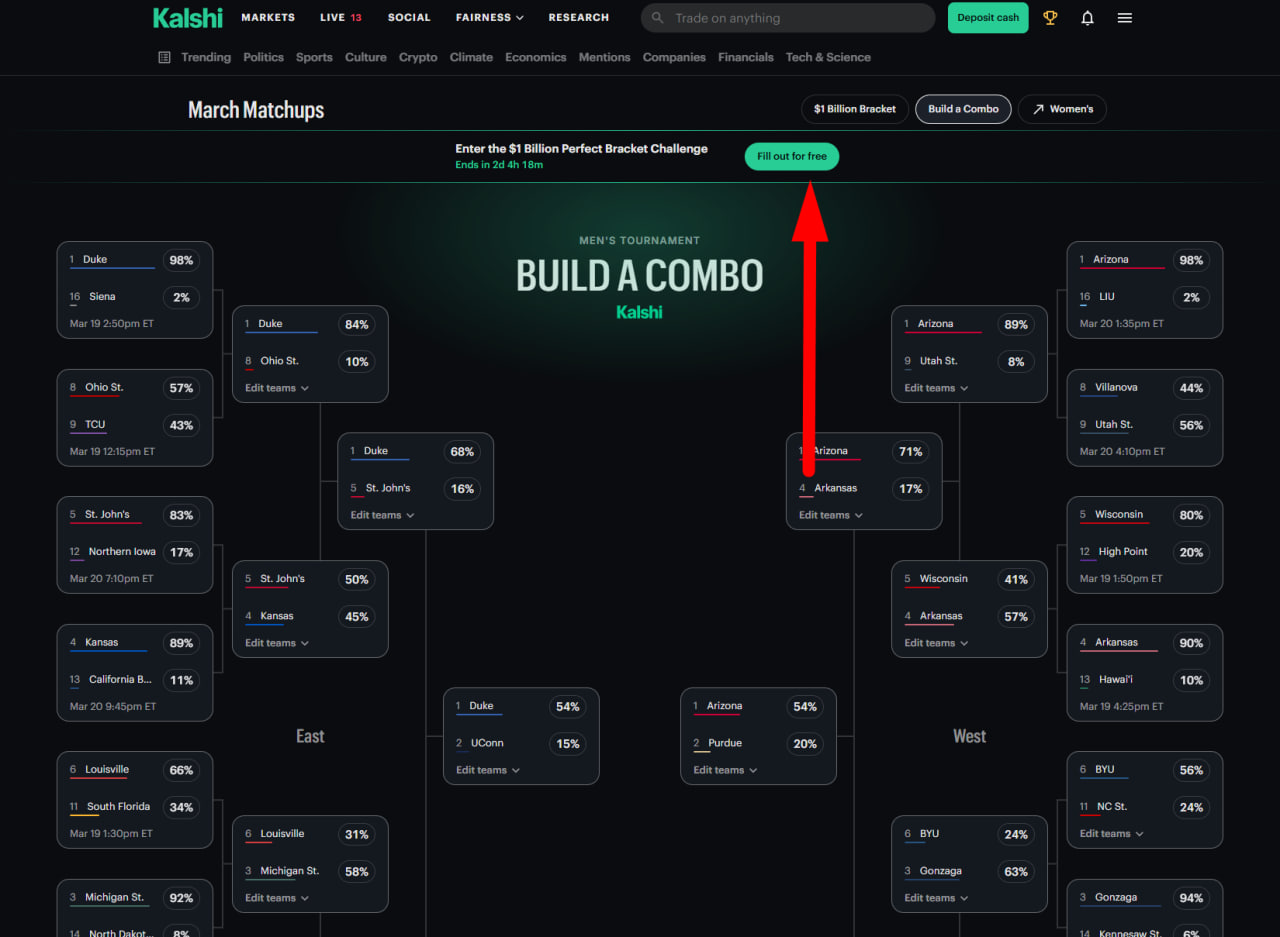 Perfect Bracket Challenge image 1