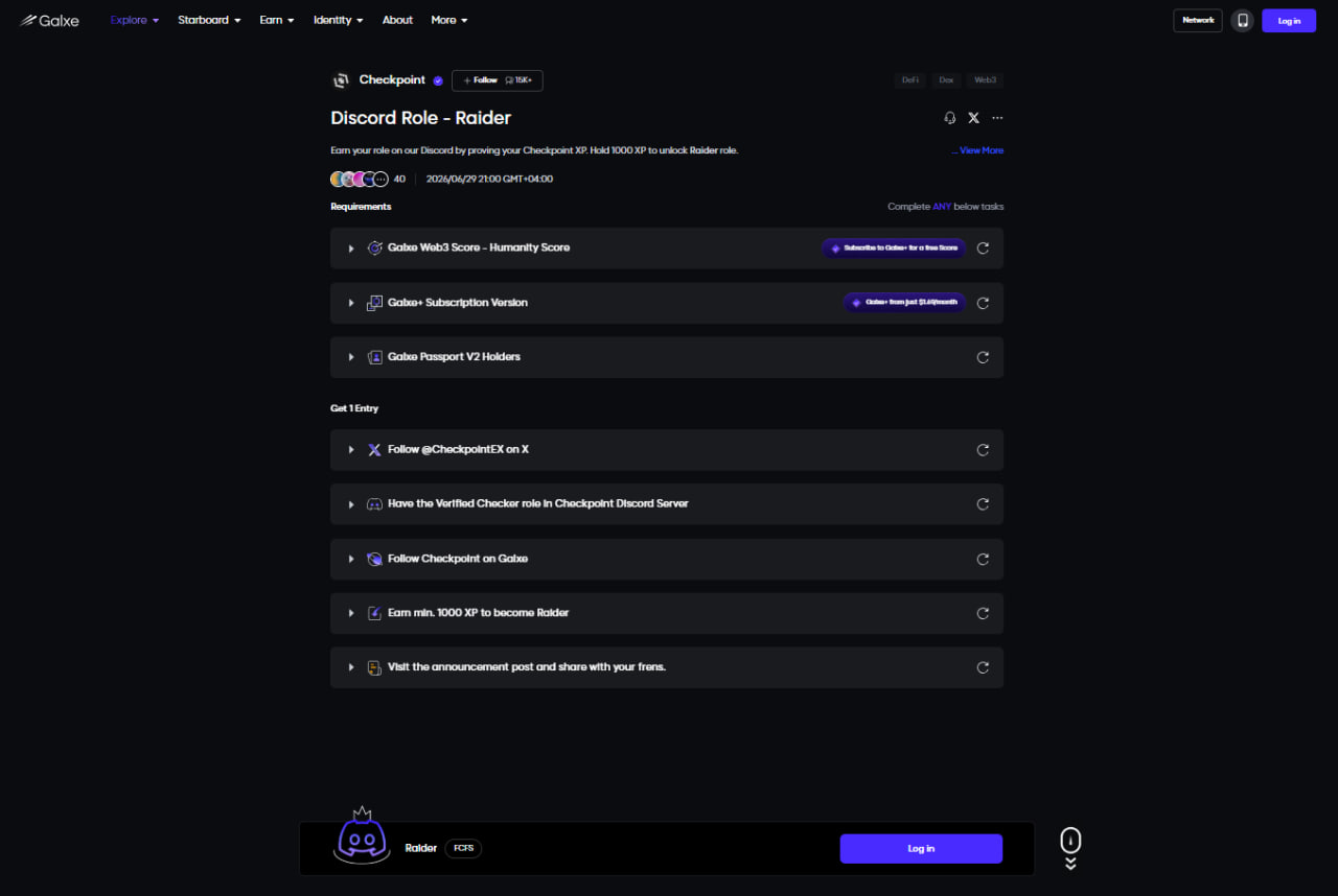 Galxe: Discord Roles Raider & Tracker image 2