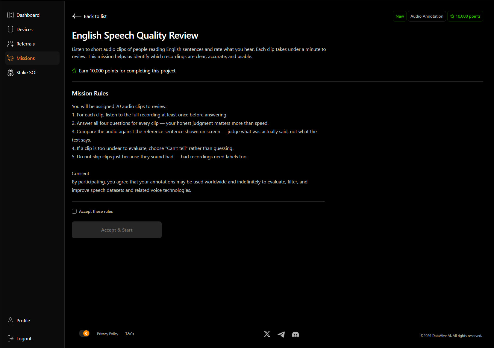 Mission: English Speech Quality Review image 1